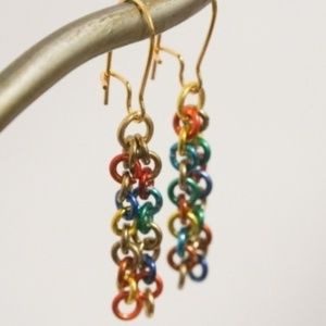 NWT HANDMADE CHAIN FASHION EARRINGS 1064A